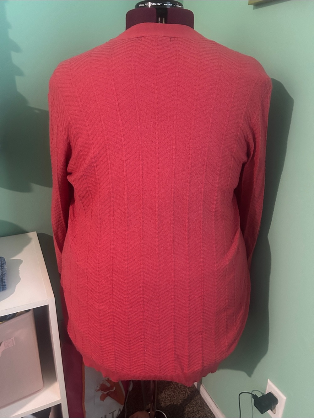 Pink Oversized Cardigan - Picture 2 of 4